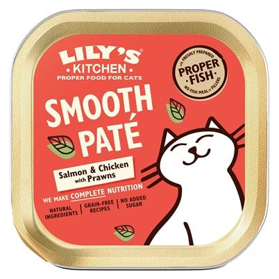 Lily's kitchen cat smooth pate salmon chicken