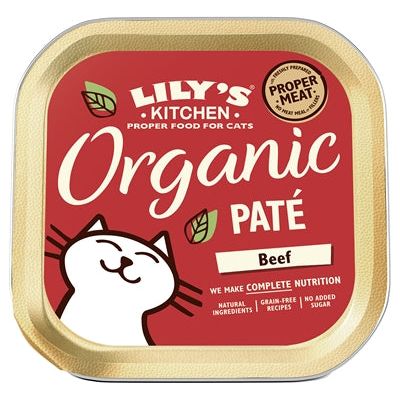 Lily's kitchen cat organic beef pate