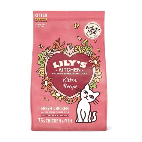 Lily's keukenkat kitten kip witte vis