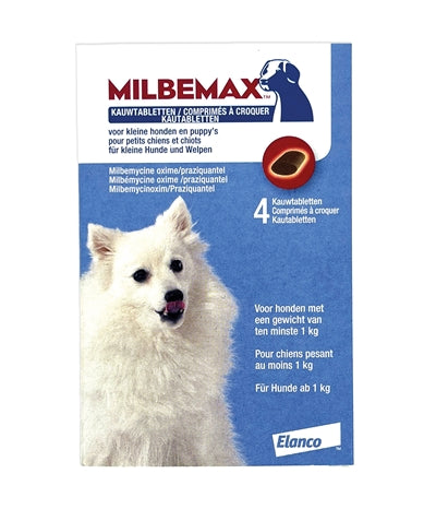 Milbemax kauwtablet ontworming puppy kleine hond
