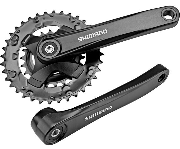 Shimano crankstel fc-mt101 9-speed 36x22 tands 175mm zwart