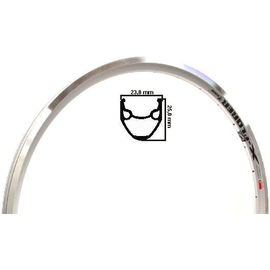 Weinmann x-plorer jante argent etrto 406 20 pouces 32 trous