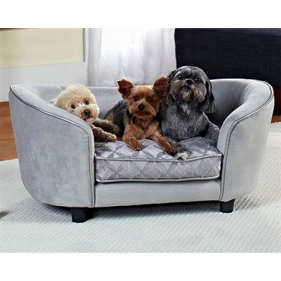 Enchanted hondenmand sofa constantine zilverkleurig