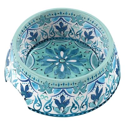 Tarhong voerbak hond gibraltar melamine blauw