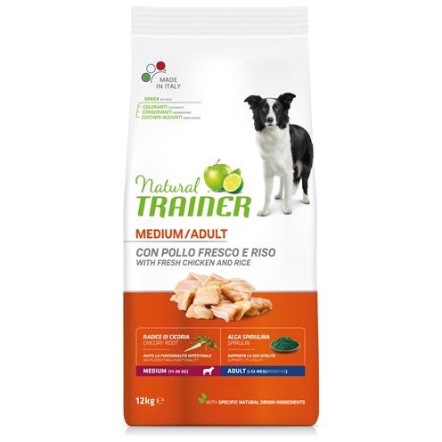 Natural trainer dog adult medium chicken rice