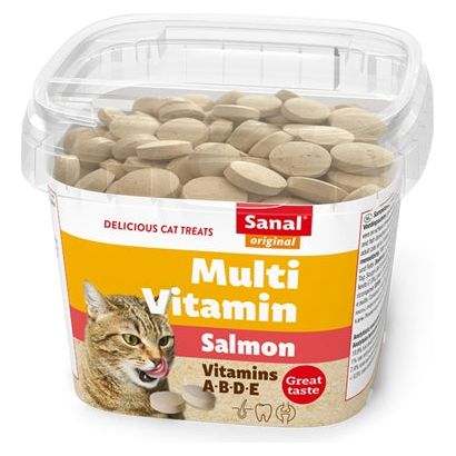 Sanal cat multi vitamin salmon snacks cup
