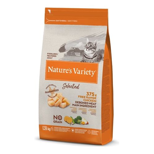 Geselecteerde, gesteriliseerde scharrelkip van Natures Variety