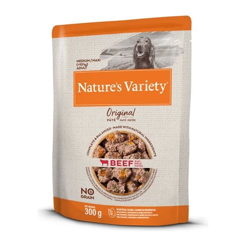 Natures variety original adult medium maxi pouch beef no grain