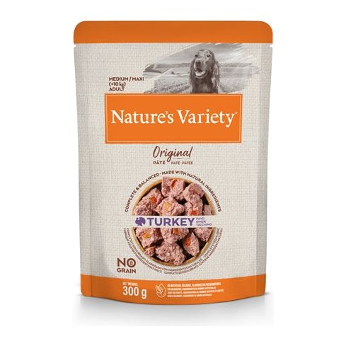 Natures variety original adult medium maxi pouch turkey no grain
