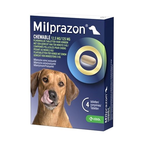 Krka milprazon kauwtabletten ontwormingstabletten hond