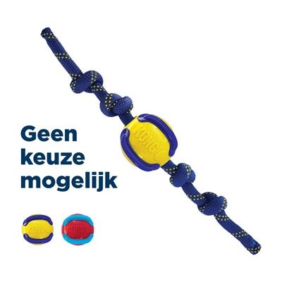 Kong jaxx brights bal+touw assorti