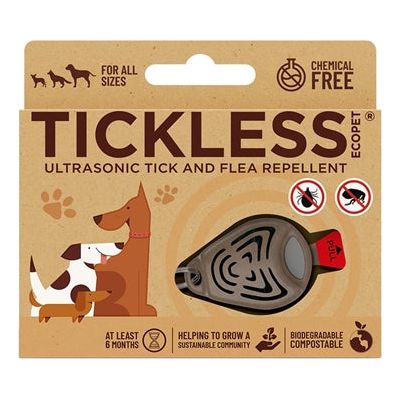 Tickless eco teek en vlo afweer voor hond en kat bruin