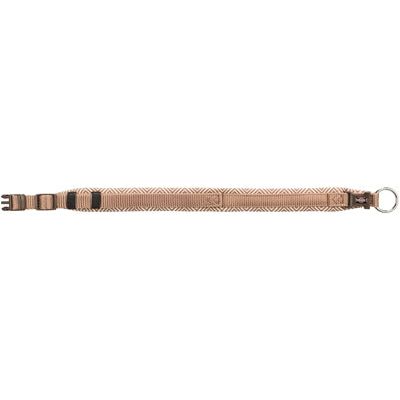 Trixie halsband hond boho extra breed met ruit karamel