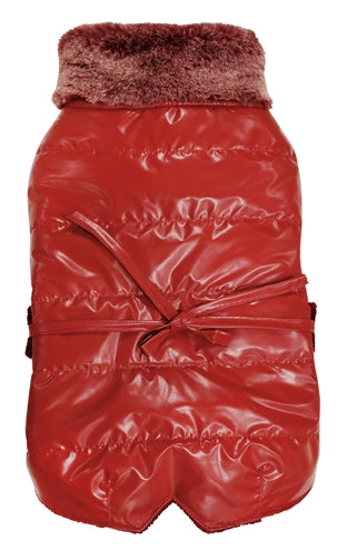Croci hondenjas gewatteerd bull chic rood