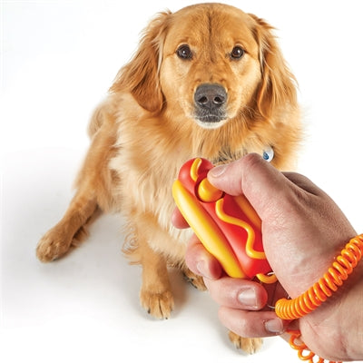 Brightkins slimme hond training clicker hotdog