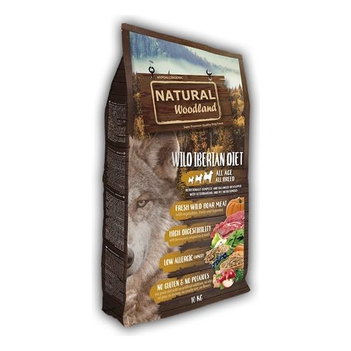 Natuurlijk bos, wild Iberisch dieet