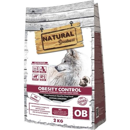 Natuurlijke grootsheid veterinair dieet hond obesitas controle volwassen