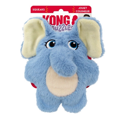 Kong geeft de olifant een knuffel aan de kinderen
