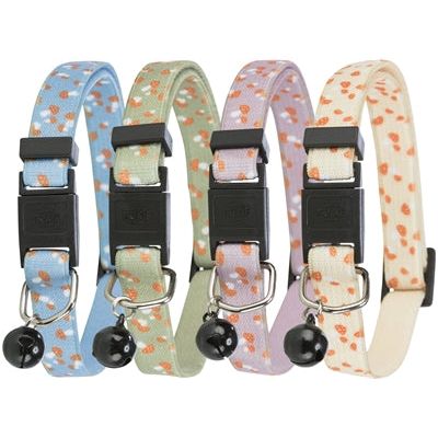 Trixie halsband kat paddenstoel elastisch assorti