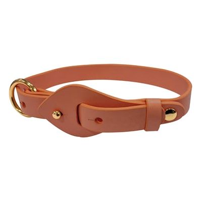 Croci halsband hond rond chique sienna bruin