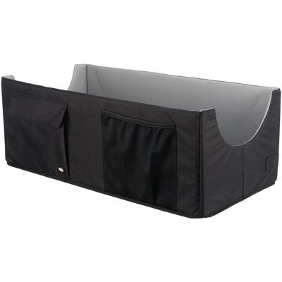 Trixie autostoel hond dubbel zwart grijs