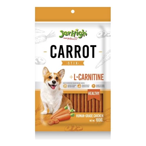 Jerhigh carrot stix met kip en l-carnitine