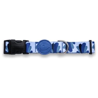 Morso halsband hond gerecycled splash blauw