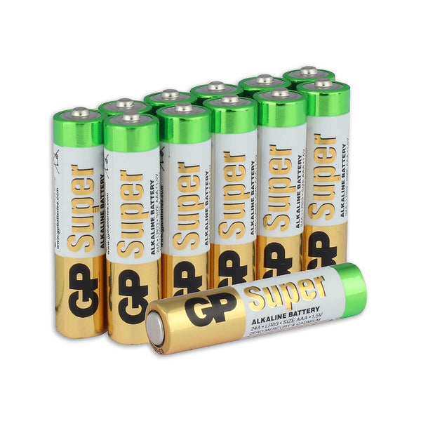 Super alkaline AAA-batterijen 12PK