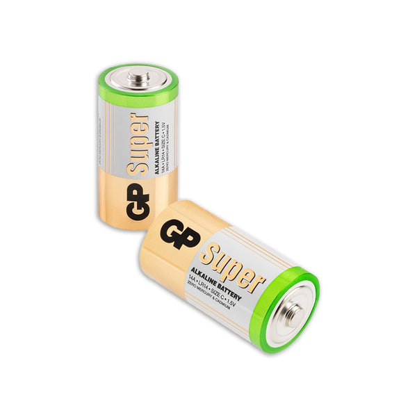 Super alkaline C batterijen 2PK