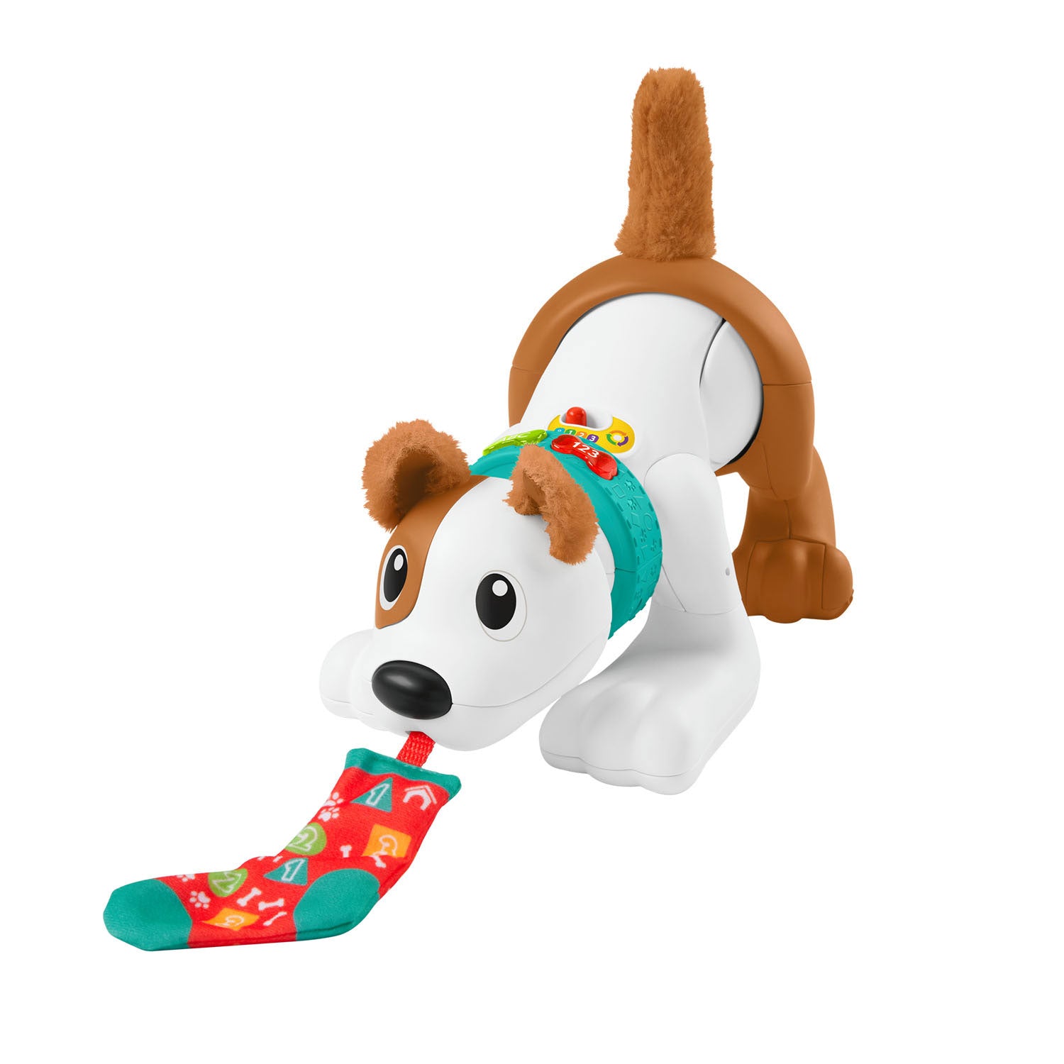 Fisher Price kruipt met mij puppy + licht en geluid