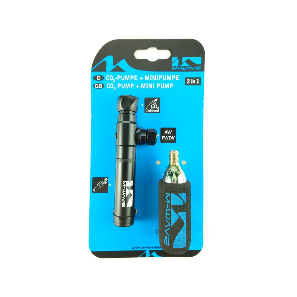 Pompe mini alu avec cartouche co2 16gr