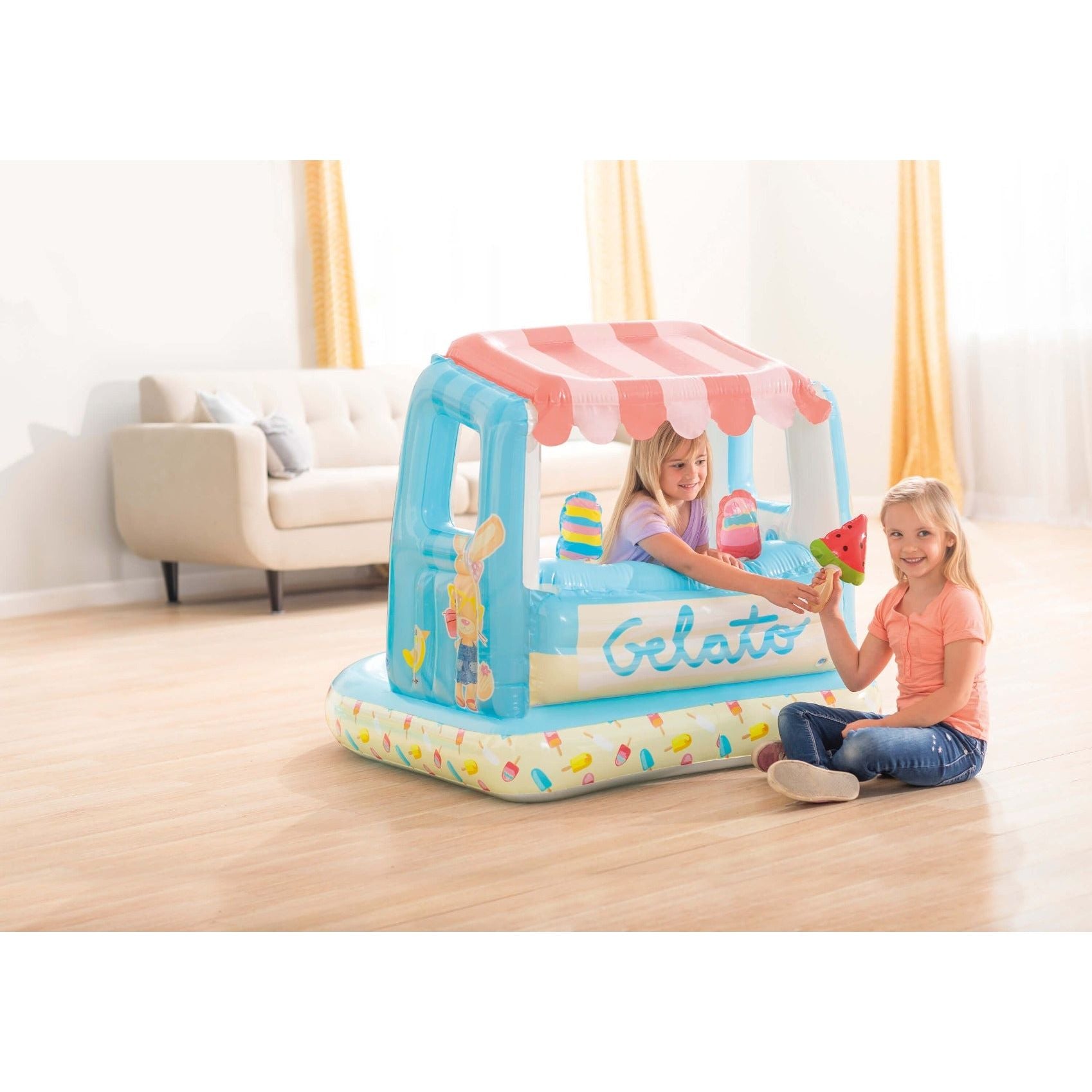 Opblaasbaar ijscokraam speelhuisje