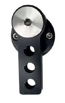 Van aluminium pedaal excentrische crank rechts zwart