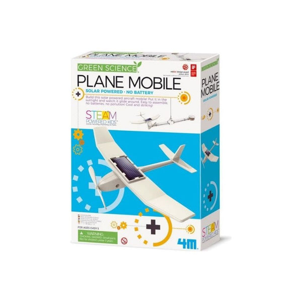 4M KidzLabs Bouwpakket -Solar Plane Mobile