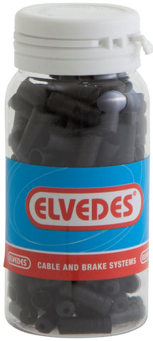Chapeau de câble Elvedes ø4.3mm plastique - noir (150 pièces)