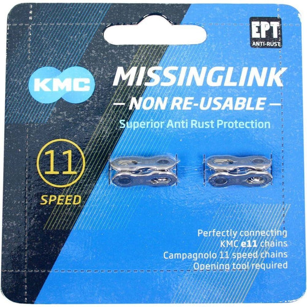KMC Fietsketting MissingLink 11NR EPT Zilver 5.65mm Niet Herbruikbaar