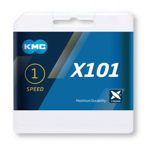 KMC Fietsketting X 101 1 2x1 8 8mm 112 schakels Zilver
