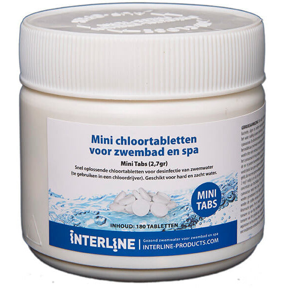 Interline Chloortabletten Long 90 Mini Tabs 2,7 gram 180 stuks