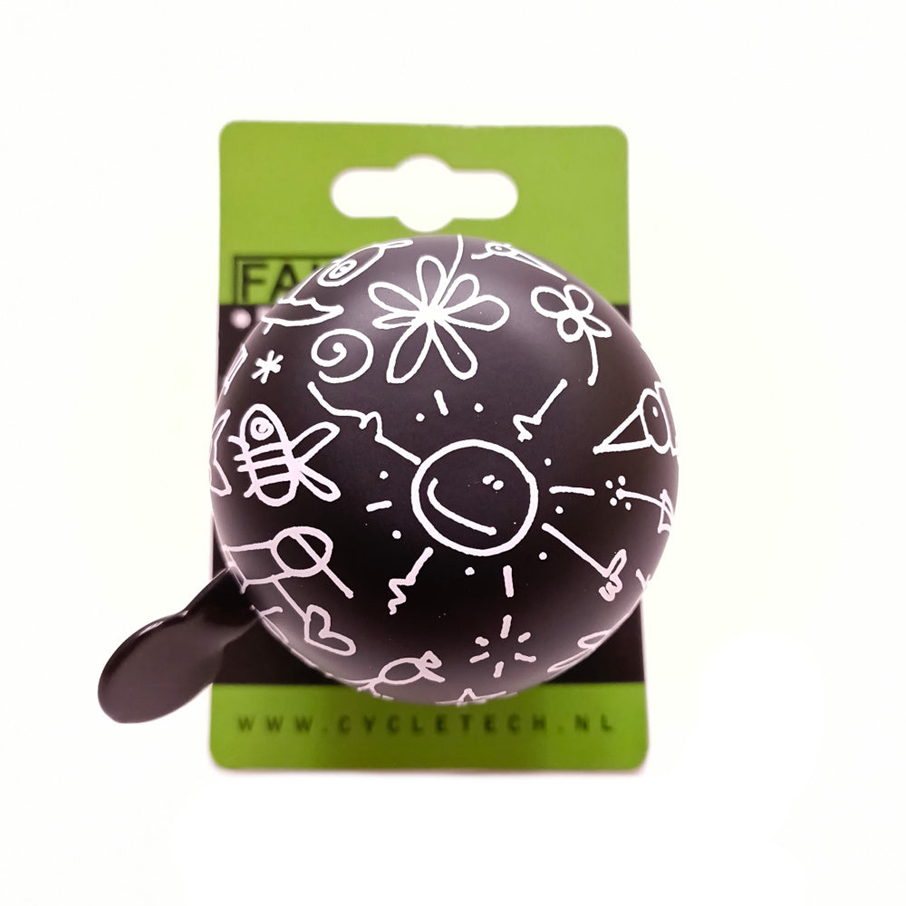 FALKX sonnette ding-dong 60mm (emballage suspendu) noir mat