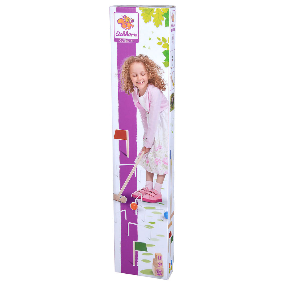 Eichhorn Outdoor Houten Croquet Spel 18dlg.