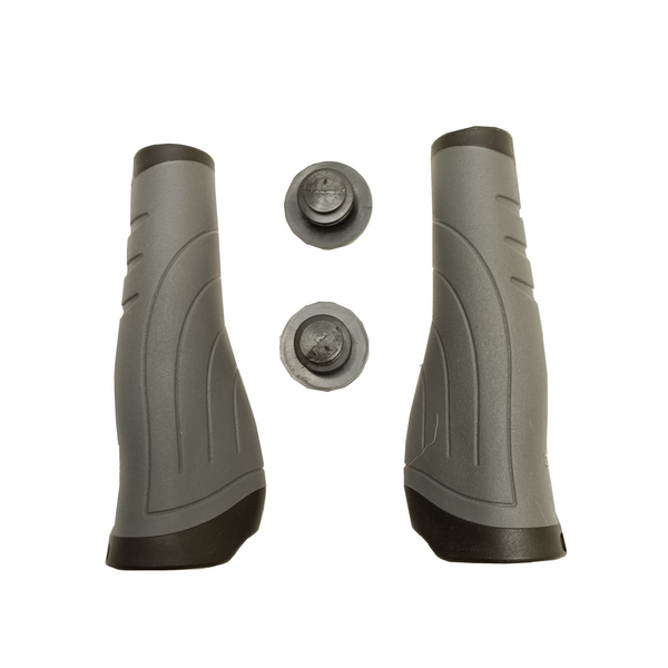 FALKX poignées ergonomiques, avec anneau de verrouillage, 135mm, gris noir. emballage d'atelier