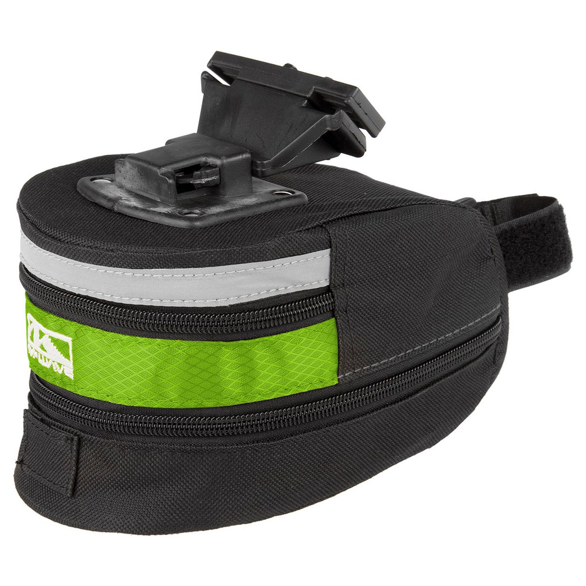 Zadeltas M-Wave Tilburg large met klikbevestiging - zwart groen