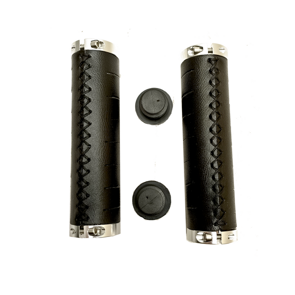 Poignées FALKX, matière PU noire avec double anneau de verrouillage, 130mm, emballage atelier