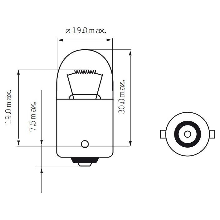 Ampoule 6V-10W BA15S