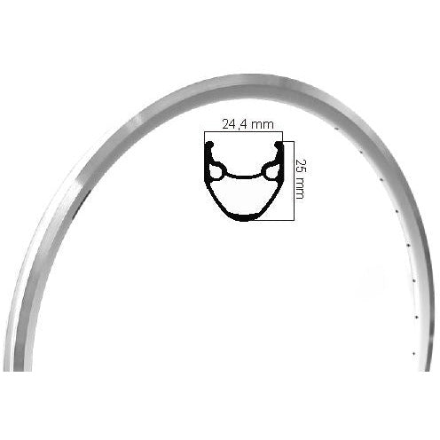 Ryde velg x-plorer 28 inch 622 aluminium 36 gaats 14g