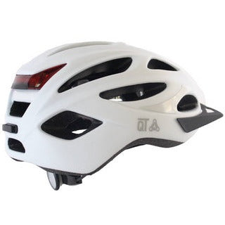 Qt cycle tech helm urban 58-62 cm mat wit led verlichting 2810373