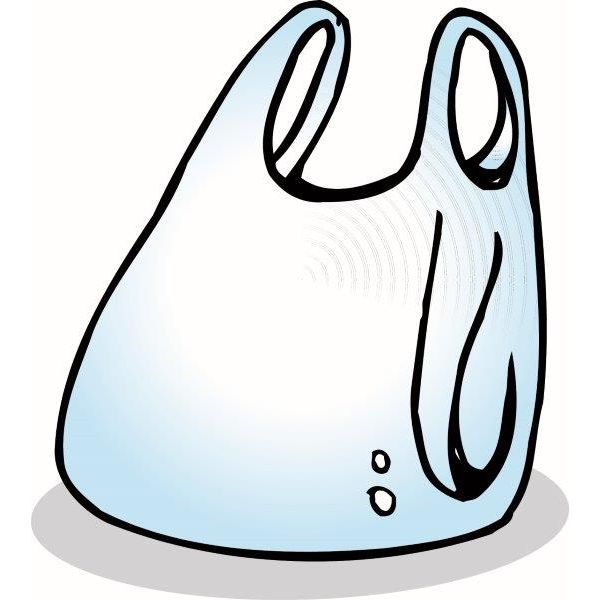 Dr tas aag kunststof wit per 100 stuks