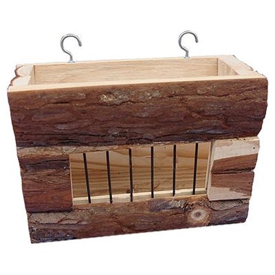 Happy pet raw houten hooiruif