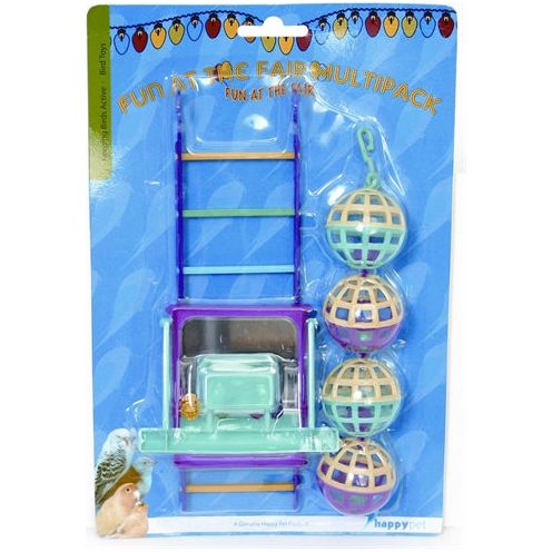 Happy pet bird toy mp bal ladder perch