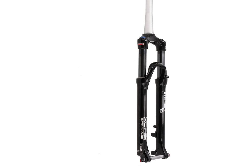 Sr suntour - xcr32-air voorvork 27.5 inch taps lo-r qlc 100mm zwart